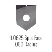 11.0625 Spot Face .060 Radius