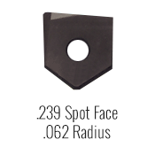 .239 Spot Face .062 Radius